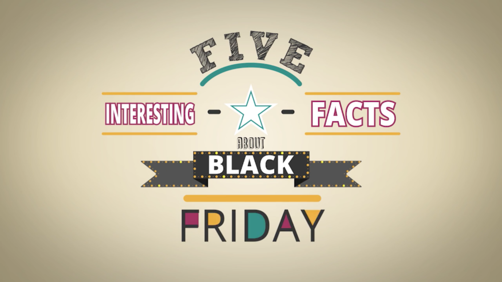 Illustration signifying 5 Interesting facts about black friday.